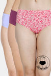 Zivame Low Rise Full Coverage Hipster Panty (Pack of 3) - Multicolor — thumbnail 1